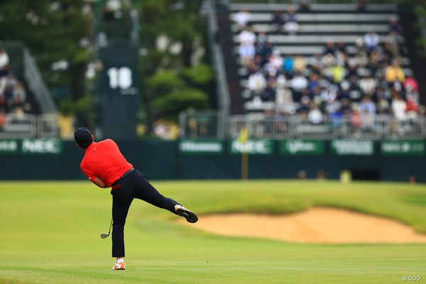 2019年 日本オープンゴルフ選手権競技 初日 崔虎星 Hole18  セカンドショット