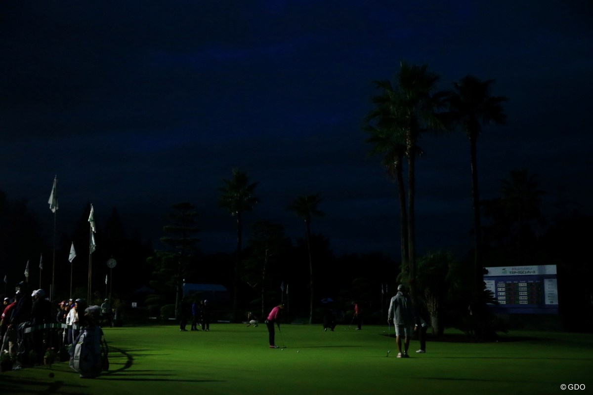 2019年 NOBUTA GROUP マスターズGCレディース 2日目 練習グリーン