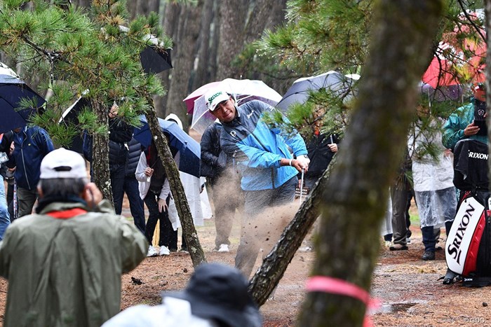 1番で松林につかまって「9」を叩いた松山英樹 2019年 ダンロップフェニックストーナメント 2日目 松山英樹