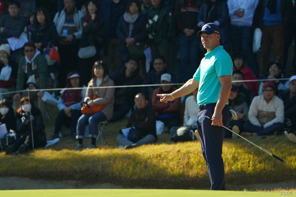 2019年 ゴルフ日本シリーズJTカップ 最終日 ショーン・ノリス ショーン・ノリスは2年連続で賞金ランキング2位に終わった