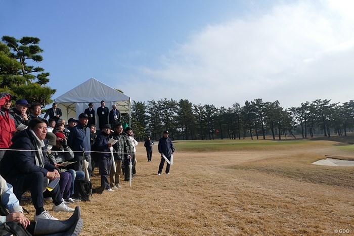 雨の時間帯が長かったが、観客も見守った 2019年 神奈川レディースオープン ギャラリー