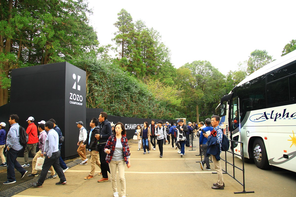 2020年 ZOZOチャンピオンシップ ギャラリーバス