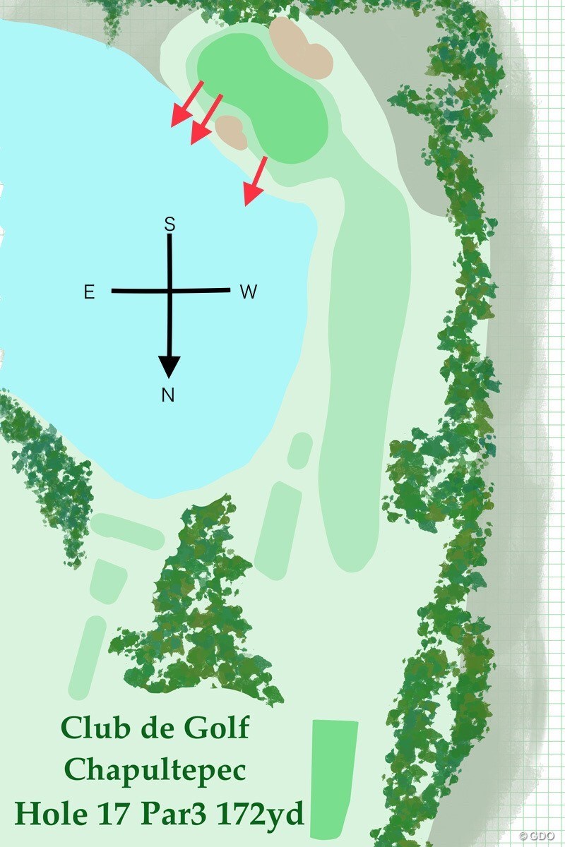 2020年 WGCメキシコ選手権 事前 チャプルテペクGC17番ホール