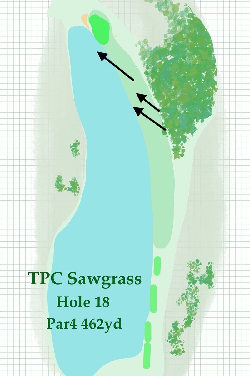 2020年 ザ・プレーヤーズ選手権 事前 TPCソーグラス18番
