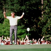 1986年、大会史上最年長46歳で頂点に立ったジャック・ニクラス(Augusta National／Getty Images) 1986年 マスターズ 最終日 ジャック・ニクラス