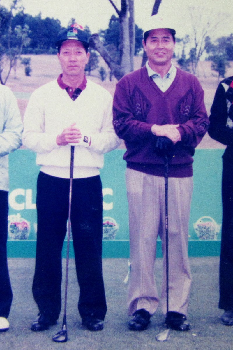 工藤幸裕（左）＆王貞治氏