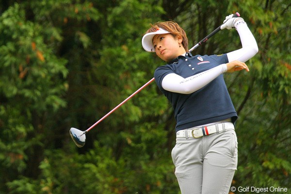 初優勝への期待が高まる森田理香子だが、この日は出入りの激しいゴルフに