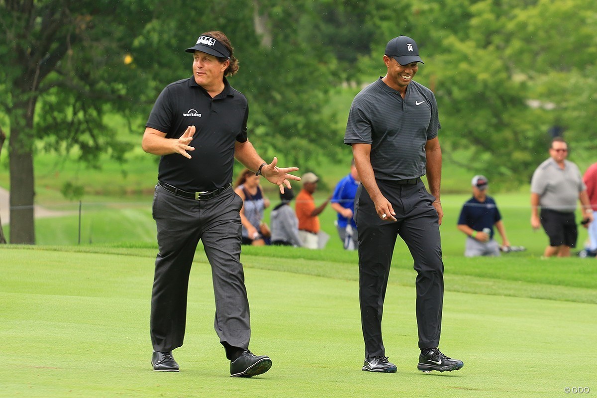 2018年 WGCブリヂストン招待 事前 フィル・ミケルソン タイガー・ウッズ