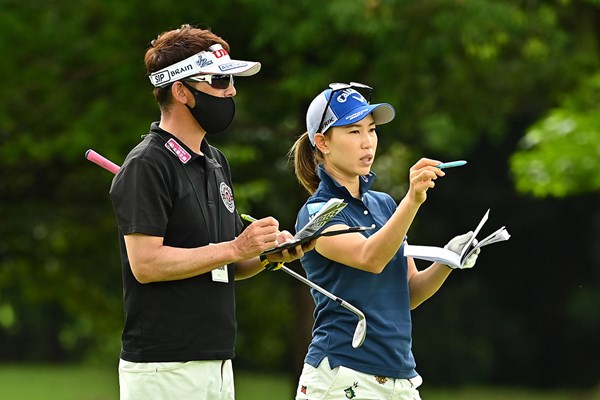 上田桃子は「みんなが健康であるのが大事。試合を成功させたい」と語った（Getty Images／JLPGA提供）