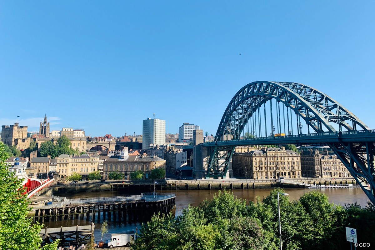 2020年 ベットフレッド英国マスターズ 事前 ニューキャッスルの街並み