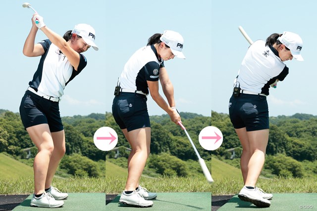 ホースを使えば飛距離は伸びる 吉川桃 女子プロレスキュー Gdo ゴルフレッスン 練習