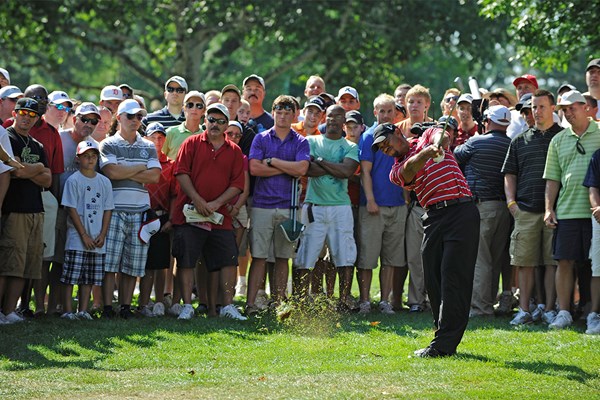2010年 WGCブリヂストンインビテーショナル 最終日 タイガー・ウッズ 調子が悪くても注目度は高いタイガー・ウッズ（写真は2010年WGCブリヂストンインビテーショナル Photo by Chris Condon／PGA TOUR）