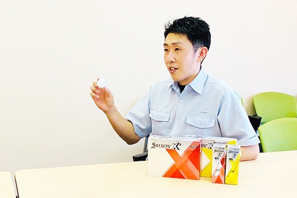 2020年 スリクソン X2 ボール  ボール開発を担当した田窪敏之氏 提供：住友ゴム工業