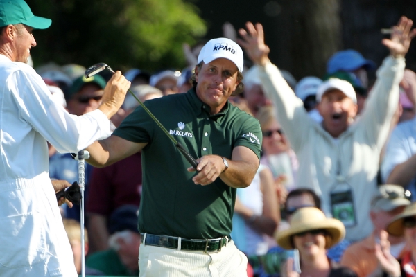 画像詳細 2010年 マスターズ3日目 フィル・ミケルソン 首位のウェスト