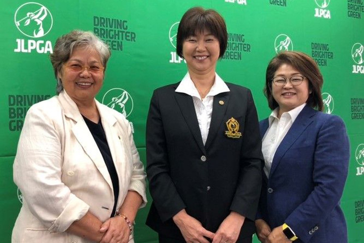 2020年 日本女子プロゴルフ選手権大会コニカミノルタ杯 事前 岡本綾子 小林浩美 原田香里