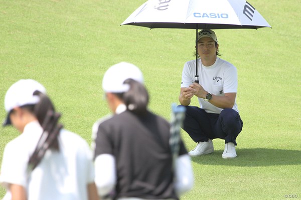 2020年 The “One” Junior Golf Tournament 最終日 石川遼 前日夕方に自主隔離期間が明けたばかり。精力的にコース内でプレーを見守った