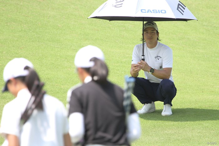 前日夕方に自主隔離期間が明けたばかり。精力的にコース内でプレーを見守った 2020年 The “One” Junior Golf Tournament 最終日 石川遼