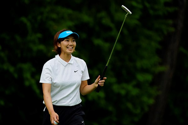 ツアー2勝目を目指す葭葉ルミ（代表撮影・岡沢裕行）