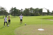 フットゴルフのグリーン／高橋陽一カップ2020