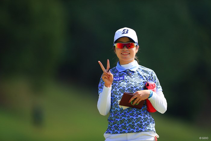 ねっ。カメラマンっていいでしょ？ 2020年 日本女子オープンゴルフ選手権 初日 三ヶ島かな