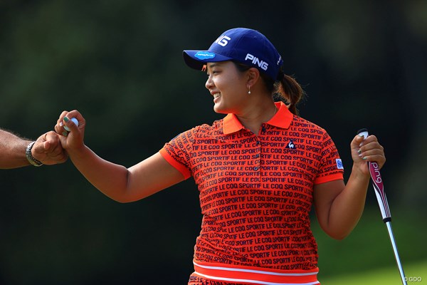 2020年 日本女子オープンゴルフ選手権 2日目 鈴木愛 前半9ホールのゴルフに好感触を示した鈴木愛。残り36ホールで7打差を追う
