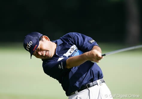 2006年 日本オープンゴルフ選手権競技 初日 中嶋常幸 1985年から年を重ねること21年、2006年日本オープンの中嶋常幸