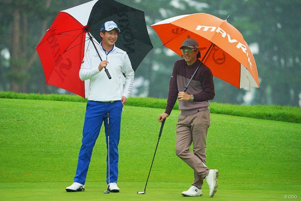 2020年 日本オープンゴルフ選手権競技 初日 星野陸也 石川遼 仲良しの先輩後輩。