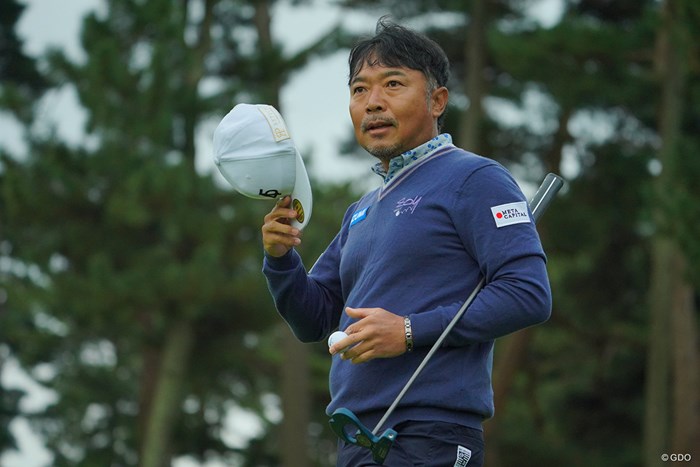 久々の日本オープンタイトル奪取に燃えてます。 2020年 日本オープンゴルフ選手権競技 初日 片山晋呉