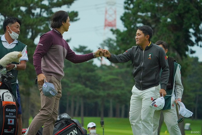 2人の優勝争いが見たいものです。 2020年 日本オープンゴルフ選手権競技 初日 石川遼 金谷拓実