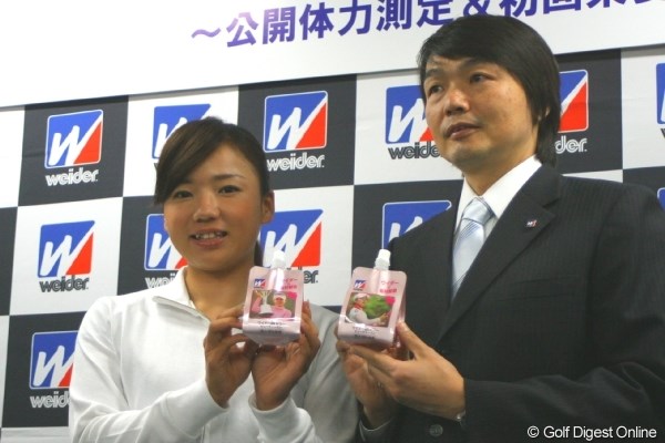 2010年 有村智恵 ウイダーサポートプロジェクト記者発表