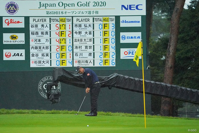 最終日もボードの一番上にいられるか。 2020年 日本オープンゴルフ選手権競技 3日目 谷原秀人