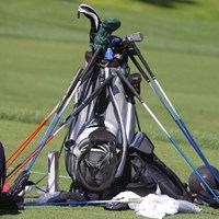 様々なクラブを試す選手のバッグ（協力／GolfWRX、PGATOUR.COM） 2021年 ザ・CJカップ@シャドークリーク 最終日 キャディバッグ