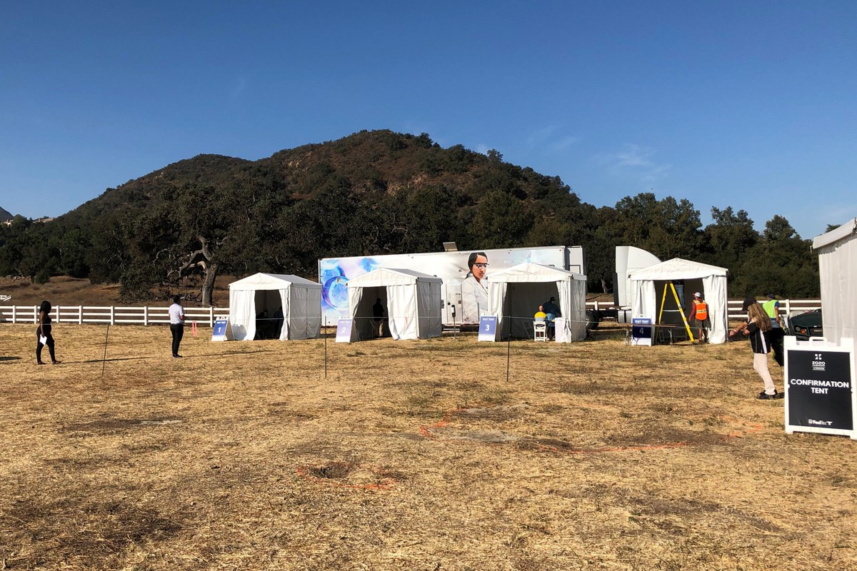 2021年 ZOZOチャンピオンシップ@シャーウッド 初日 PCR検査会場