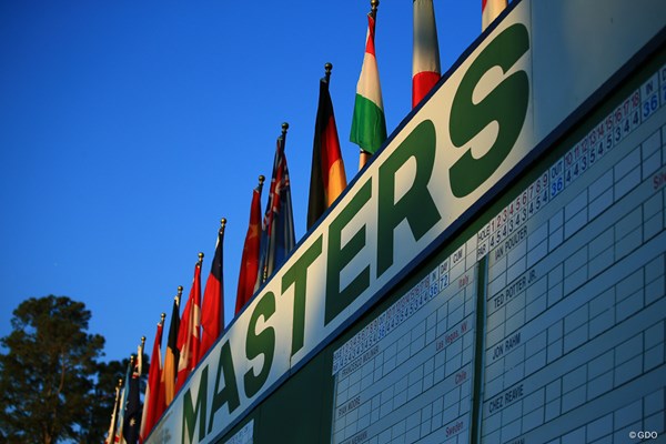 マスターズ リーダーボード マスターズのリーダーボード（写真は2018年大会）
