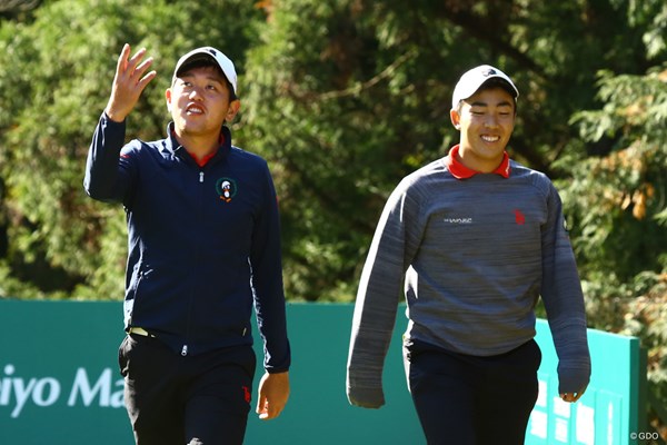 東北福祉大の米澤蓮と杉原大河