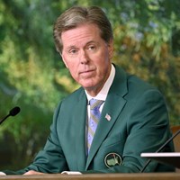 会見するフレッド・リドリー氏。「飛距離問題」への懸念を口にした（提供：Augusta National Golf Club） 2021年 マスターズ 事前 フレッド・リドリー