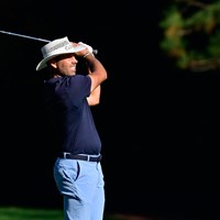 珍しいハットスタイルの歴代覇者シャール・シュワルツウェル（提供：Augusta National Golf Club） 2021年 マスターズ 2日目 シャール・シュワルツウェル