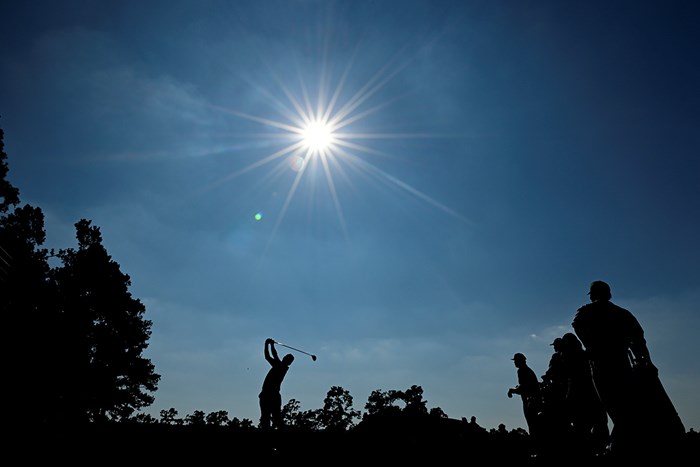 松山英樹 10番のショット（提供：Augusta National Golf Club） 2021年 マスターズ 3日目 松山英樹