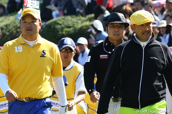 2010年 つるやオープン 最終日 片山晋呉、小田孔明、すし石垣