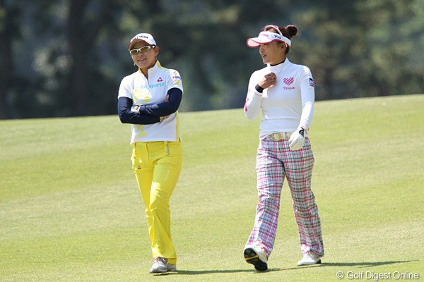 2010年 フジサンケイレディスクラシック 最終日 横峯さくら＆有村智恵