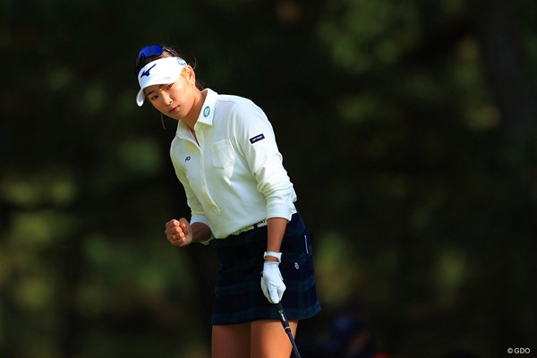 首位で決勝ラウンドへ進む原英莉花。今季2勝目を目指す