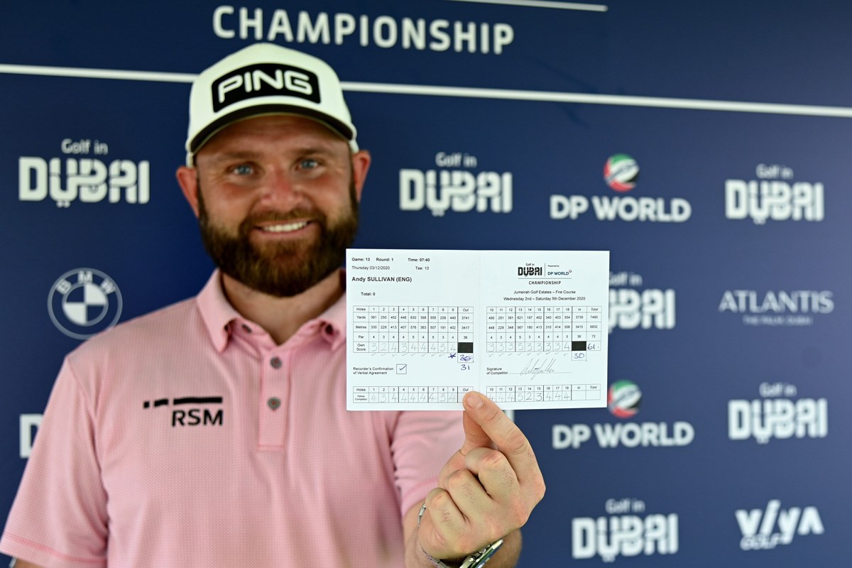 2020年 ゴルフ in ドバイ選手権 by DPワールド  初日 アンディ・サリバン
