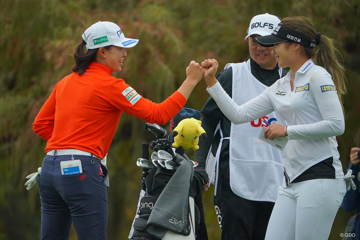 2020年 全米女子オープン 2日目 渋野日向子 イ・ジョンウン6