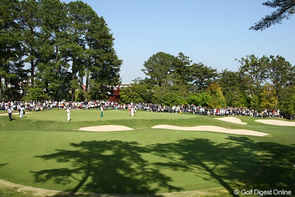 2010年 中日クラウンズ 初日 16番グリーン