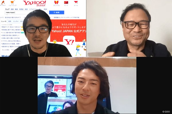 ヤフーの小林貴樹氏（左上）、Twitter Japanの笹本裕社長（右上）、石川遼