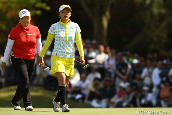 さくら、2度のチップインで優勝争いへ名乗り！