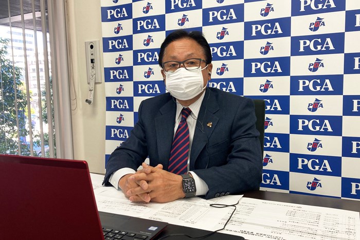 リモート会見を行った日本プロゴルフ協会の倉本昌弘会長（提供：日本プロゴルフ協会） 2021年 日本プロゴルフ協会・倉本昌弘会長