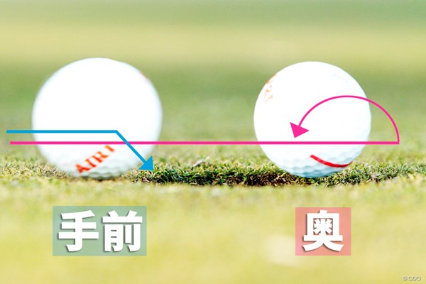 3パットを減らす3つの距離感ドリル 斉藤愛璃 練習グリーンにカップがない場合は、想定カップに対して強弱をつけて打つ