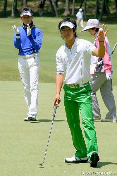 2010年 ザ･レジェンド・チャリティプロアマトーナメント 初日 石川遼＆郷ひろみ