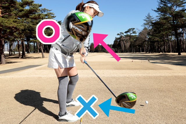 ドローボールはヘッドの上げ方で決まる 上野陽向 女子プロレスキュー Gdo ゴルフレッスン 練習
